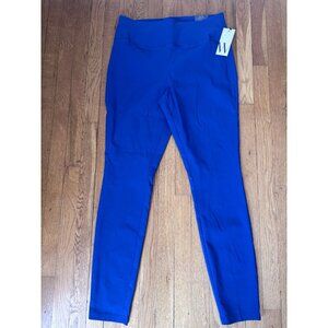 NWT Worthington Size 12 Tall Blue Pull On Wrinkle Free Skinny Pants Mid Rise